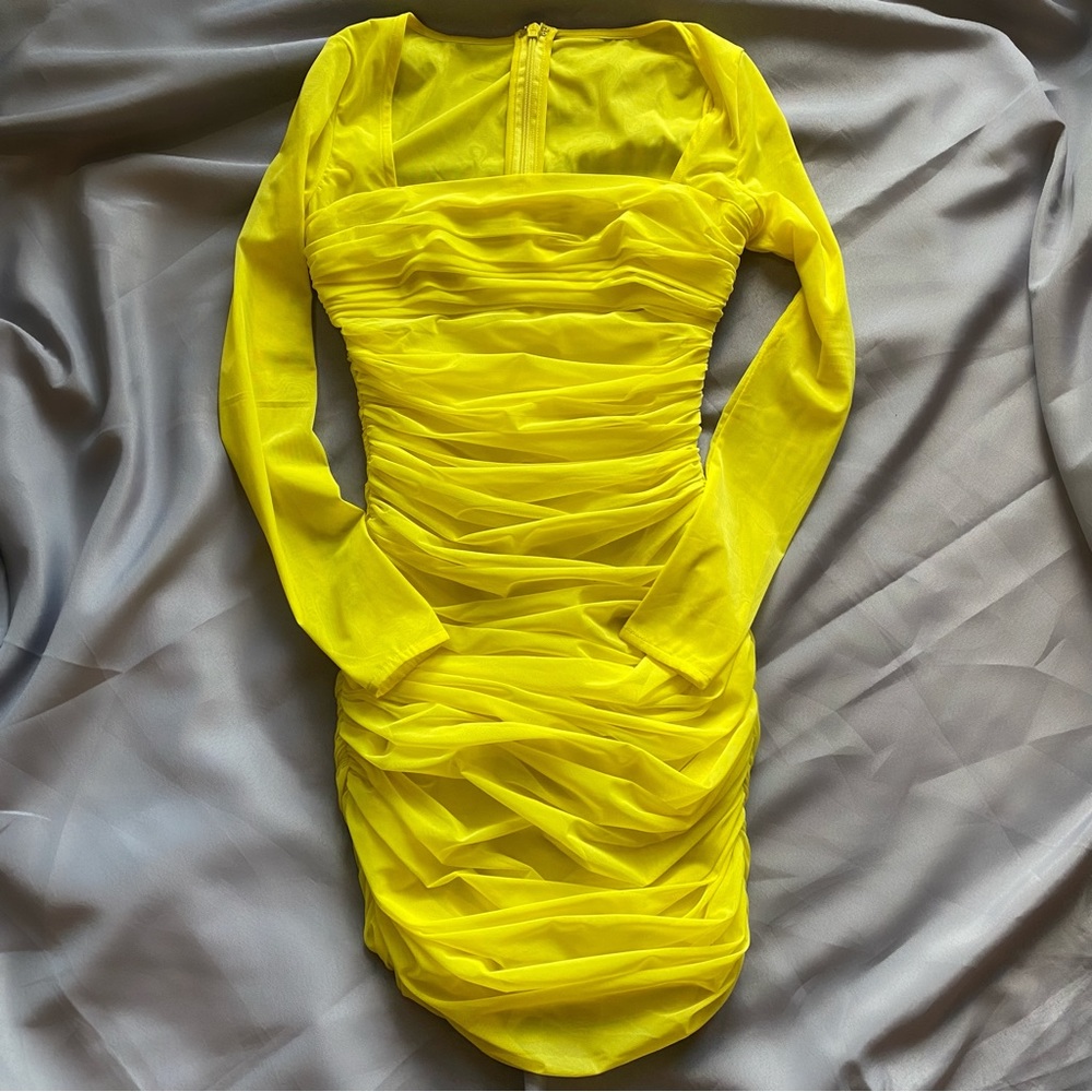 House of CB, neon mini dress, L
